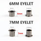 100 pcs Eyelets with Tool Kit, 6mm 7mm, Tool Set For Shoes and Leather Goods